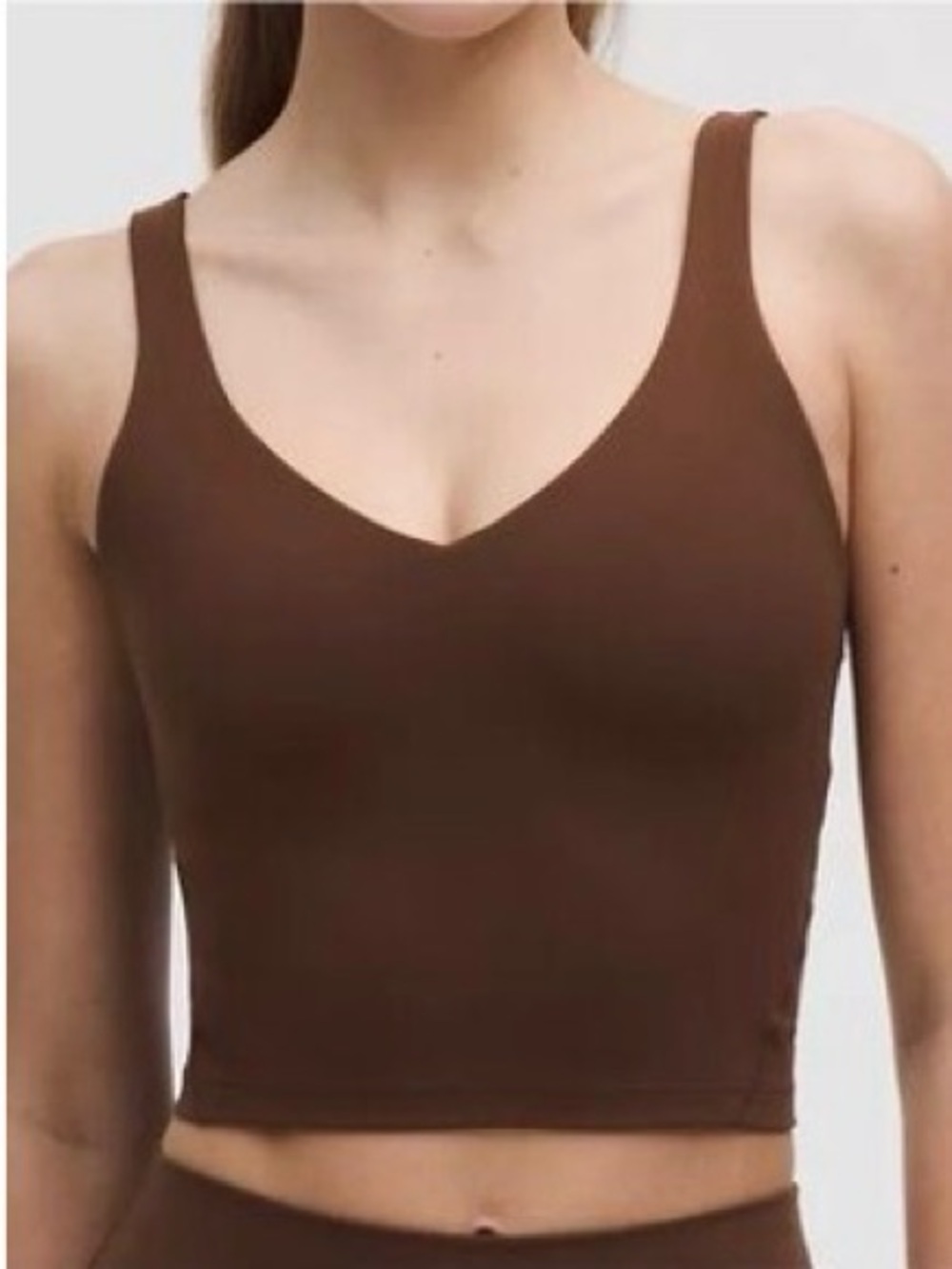 **Lululemon Align Cropped Tank Top Mauve- Brown**